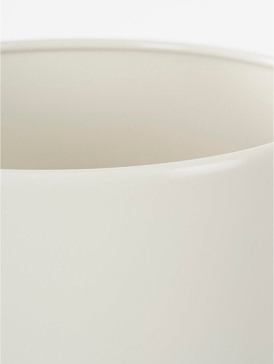 Mica Decorations Widder Blumentopf auf Ständer - 3er-Set - H32 x Ø24 cm - Weiß