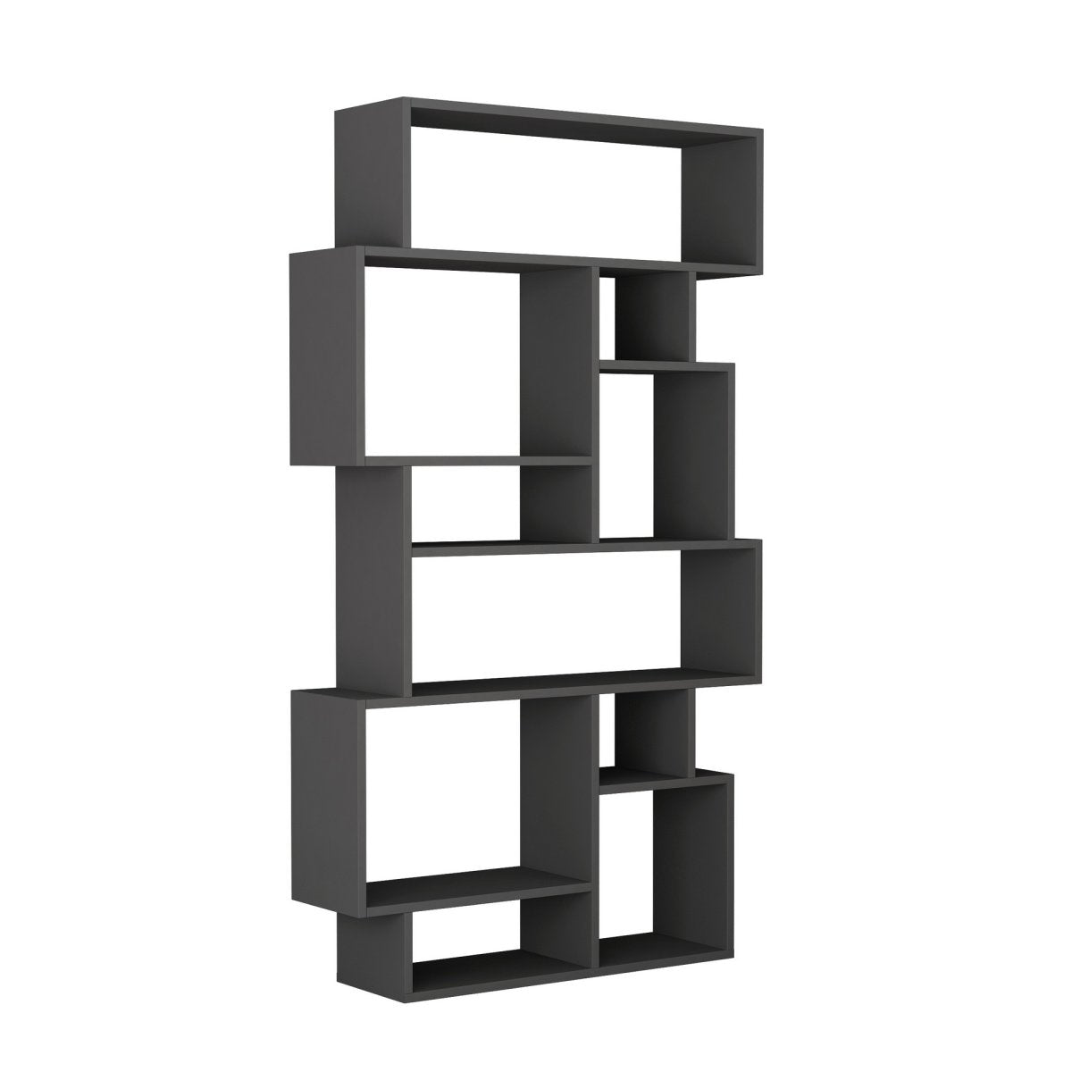 Kalune Design Woody Bücherregal - 168 x 96 x 26 cm - Anthrazit