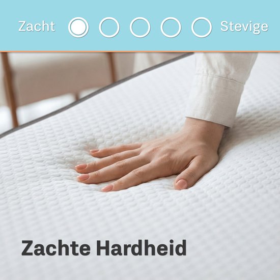 CozySense® Topper 90x200 - Top Matratze - Top Deck Matratze - Memory Foam mit kühlendem Gel - CertiPUR® - Weiche Festigkeit - 8 CM - Waschbarer Bezug