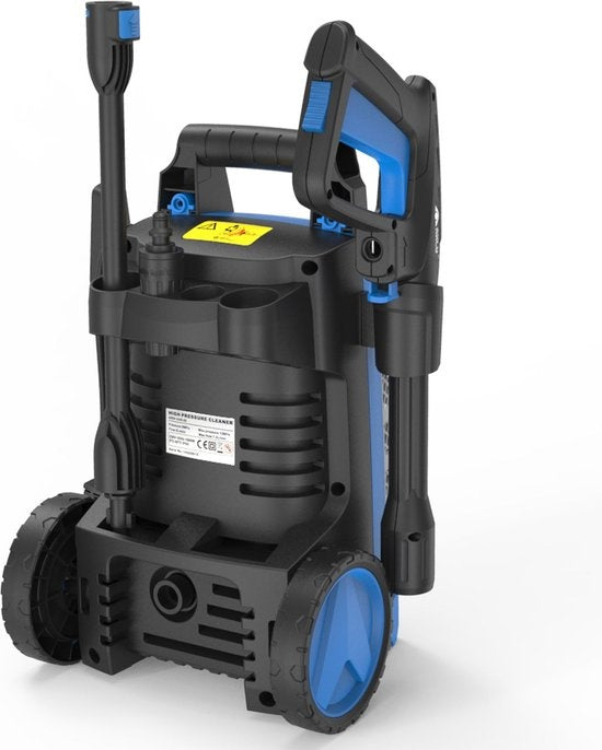 HYUNDAI Hochdruckreiniger 1500W - Komplettes Deluxe-Set - 360 L/Stunde - Inklusive zahlreichem Zubehör - Düsen - Terrassenreiniger - Seifenbehälter