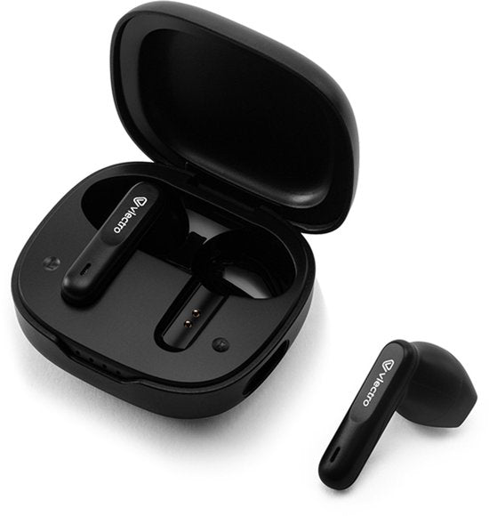 Vlectro - Satz Bluetooth-Kopfhörer für Apple und Android - Schwarz