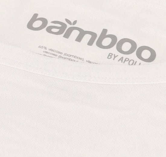 Apollo Herren-T-Shirt Bambus - Rundhalsausschnitt - 2er-Pack - Weiß - XL