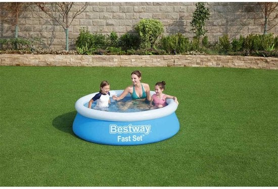 Bestway Kinderpool - Ã˜ 183 cm - Modell 57392 - Aufblasbarer Rand