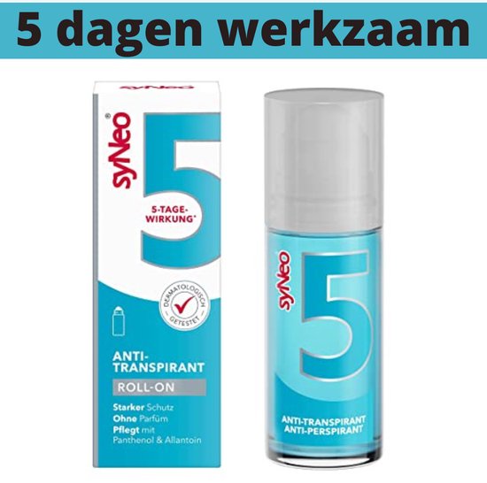 syNeo 5 - Deodorant Antitranspirant Roller - 50 ml - Übermäßiges Schwitzen