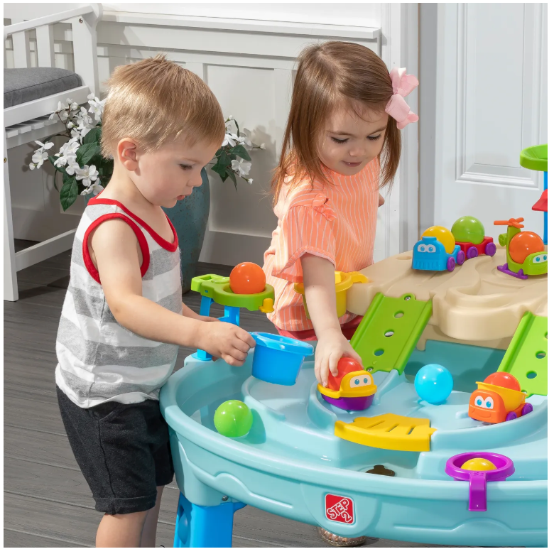 Step2 Ball Buddies Wassertisch 92 cm – Kunststoff – Mit 4 Spielfiguren und 10 Bällen