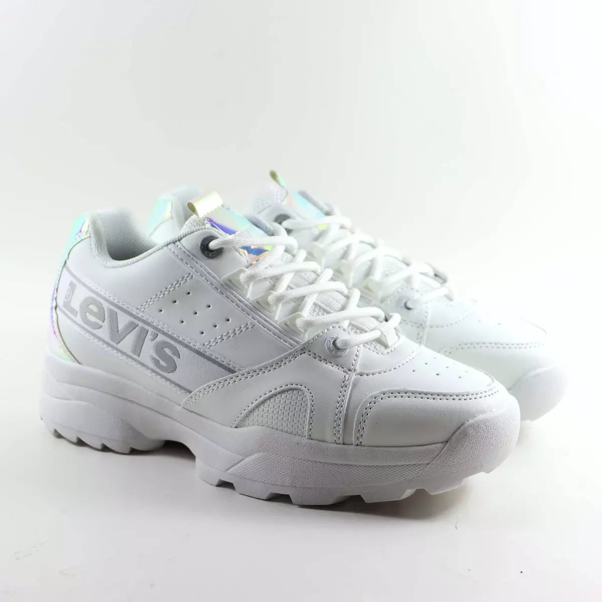 Levi's Soho Trainer Junior Girls Turnschuhe - weiß Größe 31 - Bequemes Obermaterial aus Leder mit Schlupfkomfort