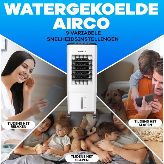 Breeze Air Cooler für das Schlafzimmer - Mobiler Luftkühler ohne Ablassschlauch