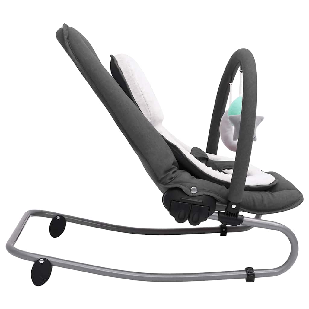 VidaXL Babyschaukel - Mit Sicherheitsgurt - Anthrazit - 77 x 46 x 58 cm