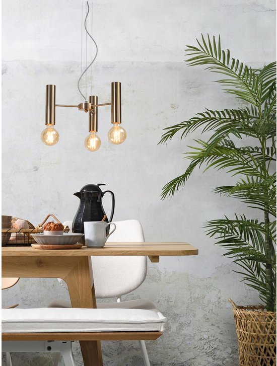 RoMi - Cannes - Kronleuchter 3-armig - Gold