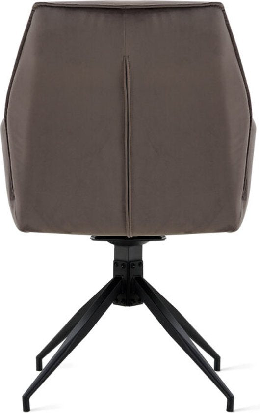 Esstischstuhl Jill Velvet Anthrazit | 2er Set