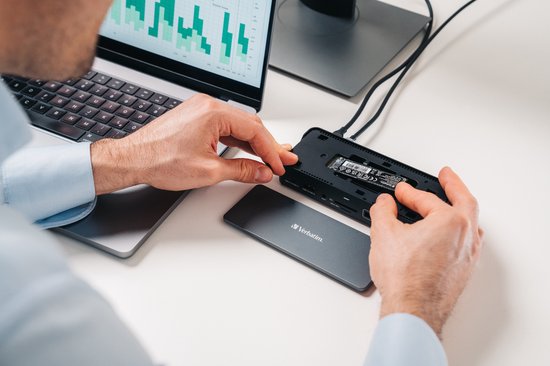 Verbatim CDS-15SSD Kabelgebundener USB 3.2 Gen 1 (3.1 Gen 1) Typ-C Schwarz, Grau
