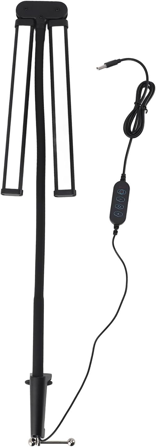 Skoov Led Schreibtischlampe für Home Office, helle Dual Head Schreibtischlampe mit 3 Farben stufenlos dimmbar, Lampe flexible Schwanenhals Schreibtischlampe für Architekten Home Office USB 5V