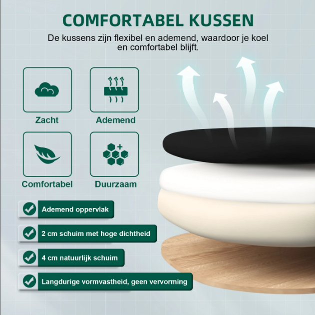 GTIMEX Ergonomischer Bürostuhl Schwarz – Verstellbare Lendenwirbelstütze – Neigungsfunktion bis zu 125°