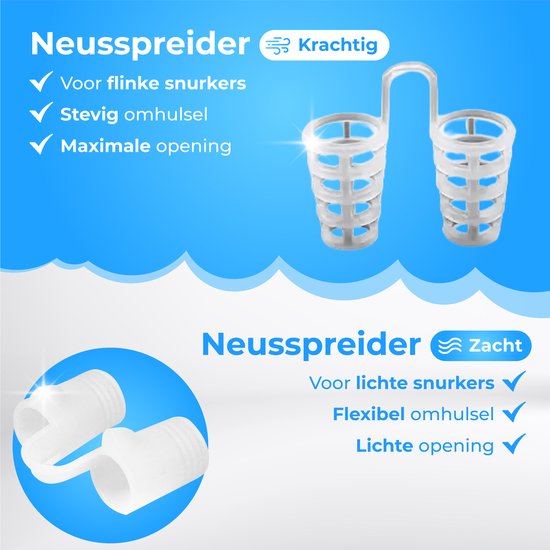 Nuvance - Anti Schnarch Set - Anti Schnarch Spange - Nasenspreizer - Nasenklammer - Schnarchspange - Inkl. eBook - Schnarchen stoppen - besser schlafen