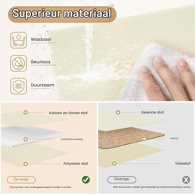 Woltu Faltbare Aufbewahrungsboxen, 3er-Set – 33 x 33 x 31 cm – Aufbewahrungskörbe für Schränke, Regale und Fächerschränke