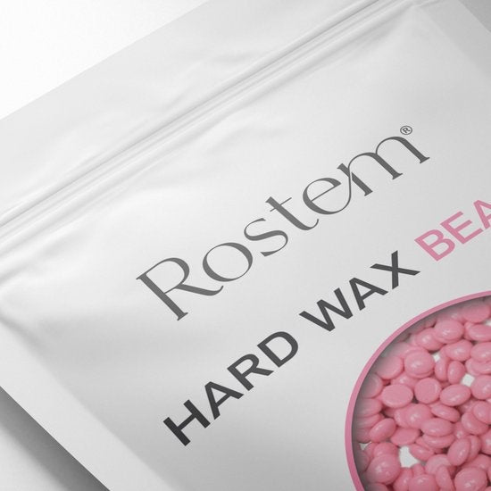 RostemÂ® Luxe Harzbohnen - Hartwachsbohnen - Heißwachs - Wachsbohnen - Rosa Rose 1KG - Inkl. 10 Spatel