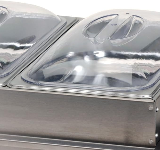 Buffetwärmer Heizplatte Edelstahl 300W 53 x 35 x 10cm