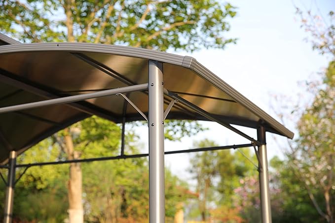 Angel Living Metallüberdachung – Gartenpavillon – Aluminium – 245 x 150 x 233 cm