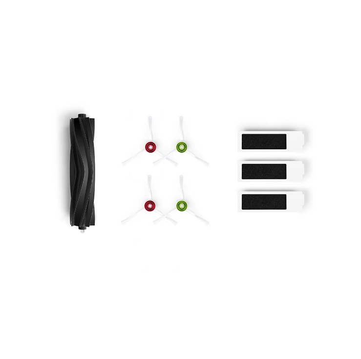 DEEBOT Antibacterial Buddy Kit T20 OMNI – 1x Gummibürste – 2 Sätze Seitenbürsten – 3 Sätze antibakterielle Filter
