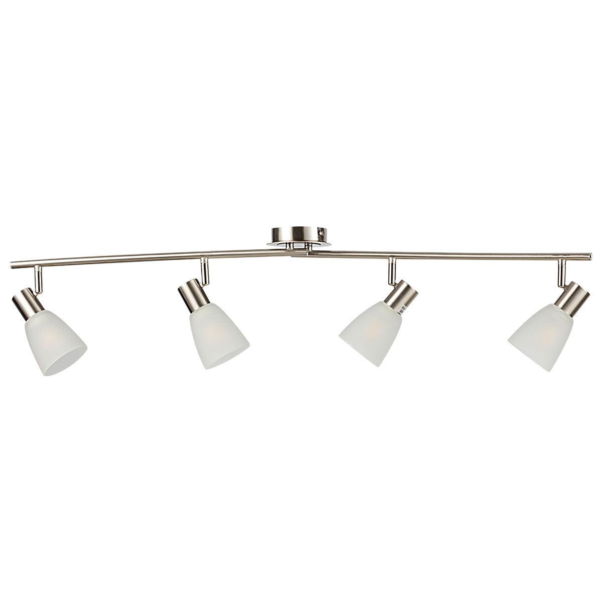 LED -plafondlamp roteerbare plafondlamp met 4 lichten zwenklampen plafond spotlight 9w zilver