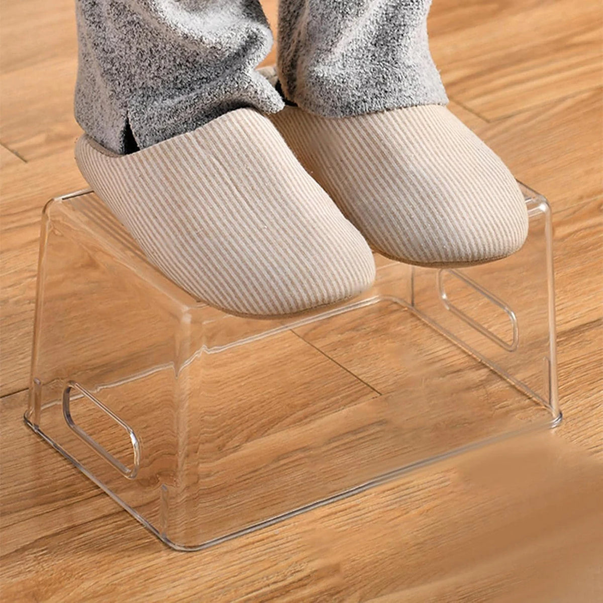 WhereHike Transparente Aufbewahrungsbox mit Griff, 4er-Set – Large – Kunststoff