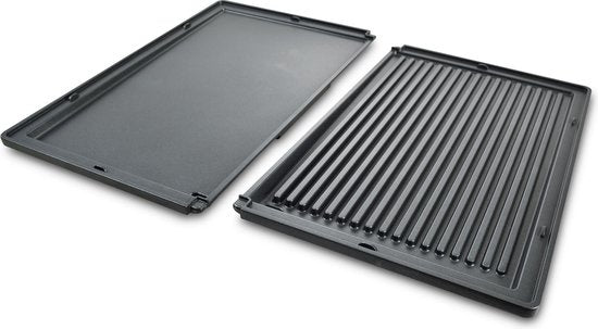 Solis Deli Grill 7951 - Fettablauf mit Auffangschale - 2.200 Watt - Edelstahl - Silber/Schwarz