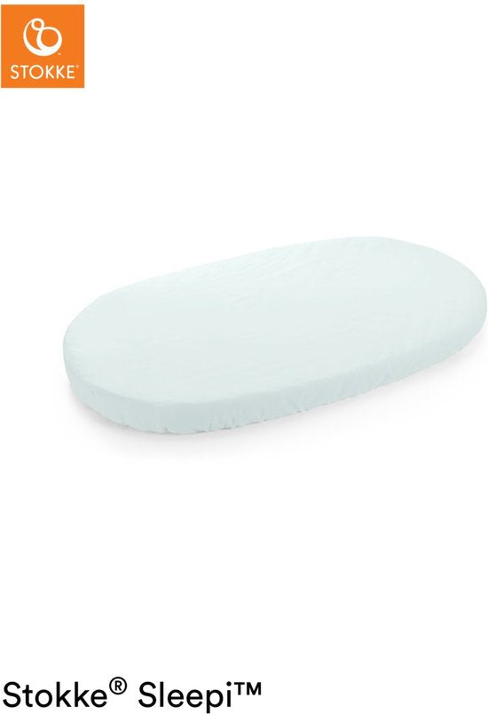 Stokke® Sleepi™ Kinderbett-Spannbetttuch – 120 cm – Powder Blue