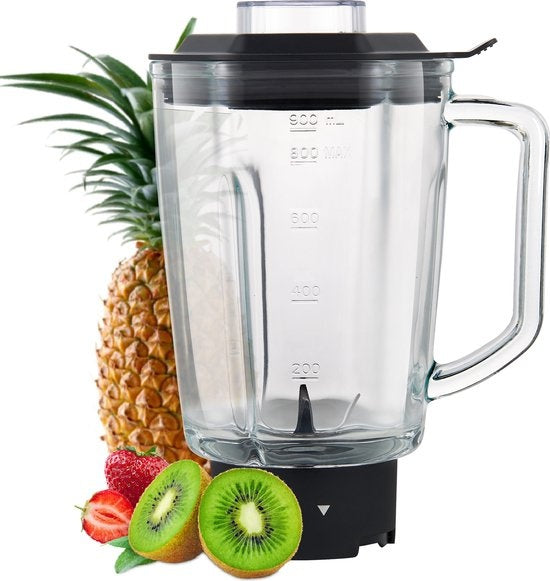 MOA Extra Glaskrug für Blender - Starker Mixbehälter - Geeignet für den Mini Blender MB10 - 900ml - MBJ10