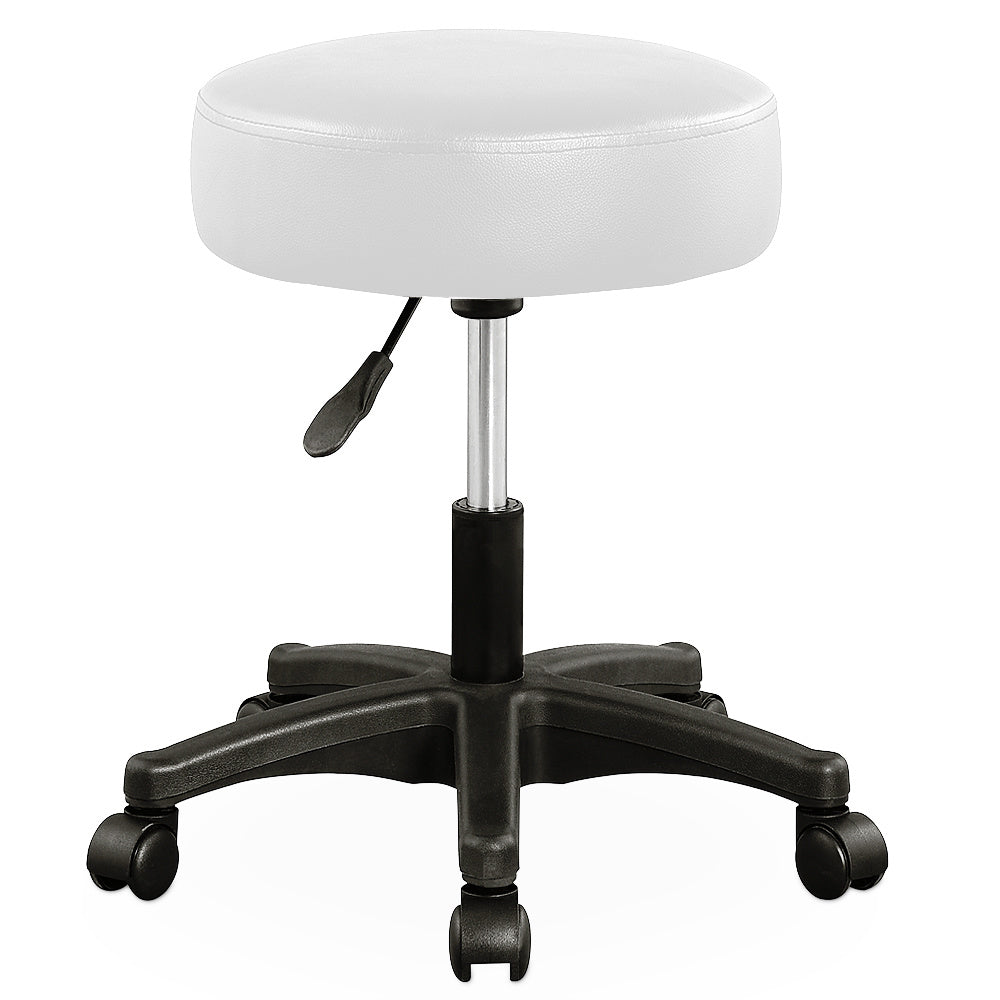 Casaria Tabouret/Bürohocker - drehbar und verstellbar - Weiß