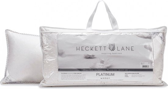 Heckettlane Pillow - Schlafkissen mit Federn und Daunen - Cool Pillow - 60x70 cm - für Rücken-, Seiten- und Bauchschläfer - 1 Stück