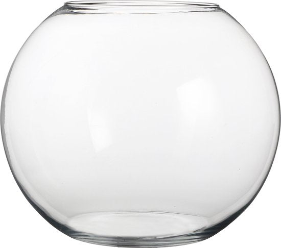 Mica Decorations Babet Glühbirne Vase - H28 x Ø34 cm - Transparent