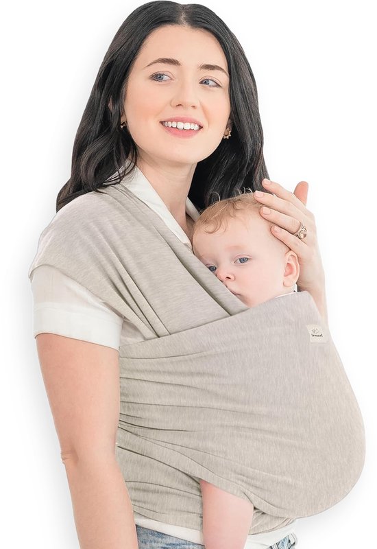Frummel Baby Sling - Baby Tragetuch - Gewebt - Baby 0-36 Monate - Neugeborenes - Beige
