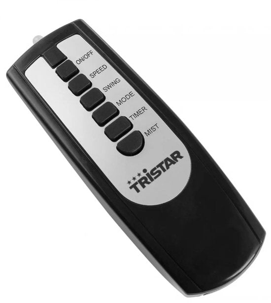 Nebelgebläse 40 cm - Mit Ionisator & Timerfunktion - 3 Geschwindigkeiten - Oszillierend - Tristar VE-5884 - Schwarz