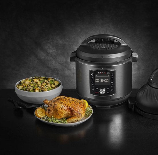 Instant Pot Pro Crisp 7,6 l Multikocher + Heißluftfritteuse – 11-in-1-Schnellkochtopf – Slow Cooker – Sous-vide – Heißluftfrittieren – Zwei abnehmbare Deckel – Bis zu 8 Portionen