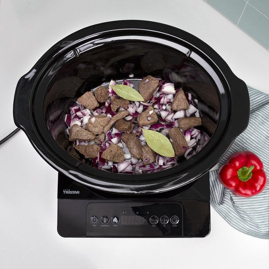 Tristar Slow Cooker 180 W – VS-3920 – 4,5 l – Keramik-Inneneinsatz – Schwarz