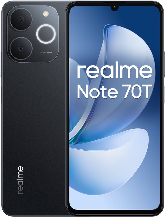 realme Note 70T 17,1 cm (6,74") Dual-SIM Android 15 4G USB Typ C 4 GB 256 GB 6000 mAh Schwarz