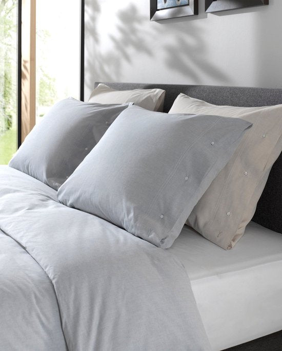 YELLOW Chambray Bettbezug - Doppel - 200x200/220 cm - Providence Blau