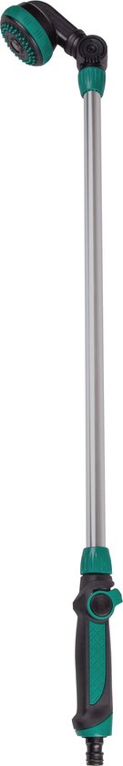 VONROC Außendusche/Gartendusche 2 in 1 - Abnehmbare Teleskopstrahllanze - Höhenverstellbar 147 - 190cm und 180° verstellbarer Duschkopf