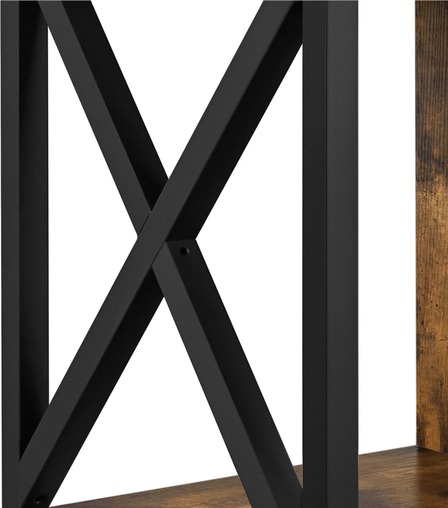 Yaheetech TV-Möbel 106 x 40 x 50,5 cm – Rostbraun – Industriestil – Offene Ablagefächer – 40 kg