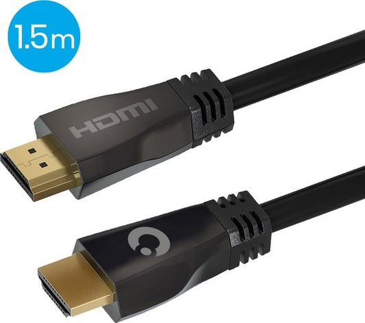 Auronic HDMI Ultra High Speed 2.1 Kabel - Ethernet - Stecker zu Stecker Kabel - Schwarz - 1,5 Meter
