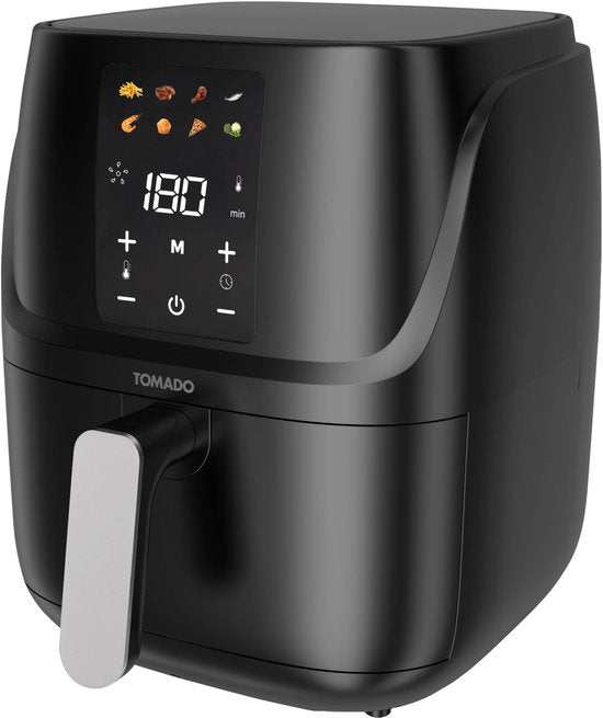 Tomado TAF3010B - Heißluftfritteuse - 3 Liter Fassungsvermögen - Digitalanzeige - 300g Pommes frites