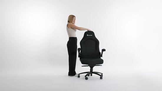tectake - Bürostuhl Gaming Stuhl - Luxus Schreibtischstuhl Bürostuhl - Racing Stuhl Schreibtischstuhl Gaming Stuhl Springsteen - schwarz