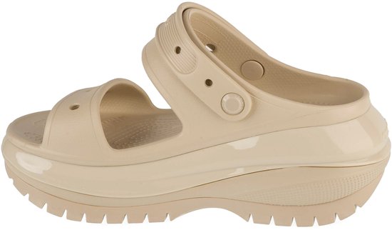 Crocs Classic Mega Crush Sandalen, beige, EU 38–39