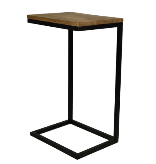 White Label Beistelltisch Stan – Holzoptik – 38 x 30 x 65 cm – Natur