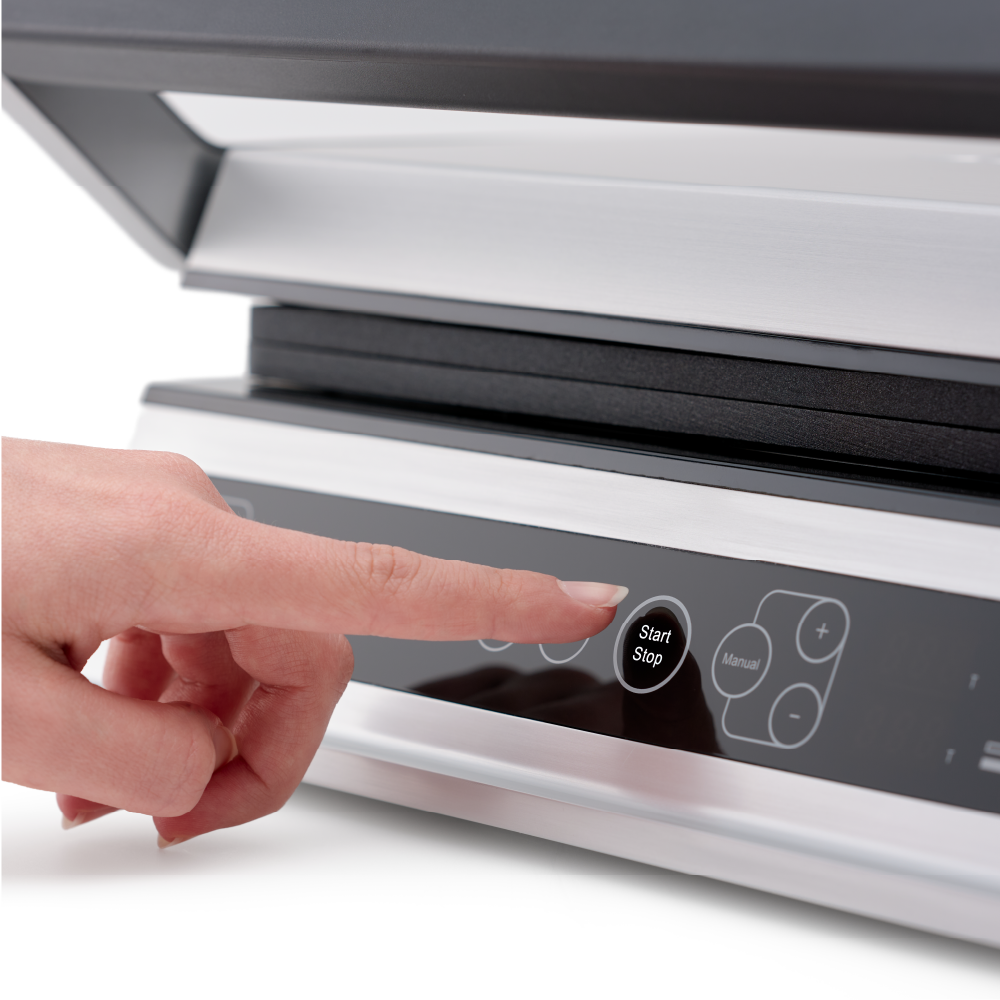 Solis Contact Grill Pro Tischgrill - Grau - 37 x 37 x 17 cm - 2000 W - PFAS-frei - aufklappbar 180°