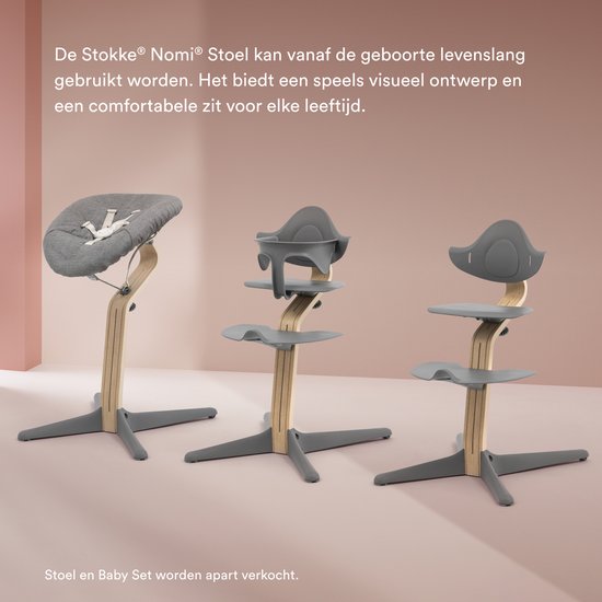 Stokke Nomi Newborn-Set Weiß Grau Sand