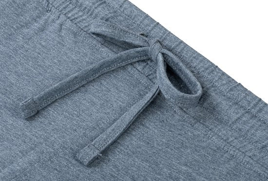 Milanoro - 2er-Set Herren-Pyjamahose aus Baumwolle - Navy/Blau uni - XL