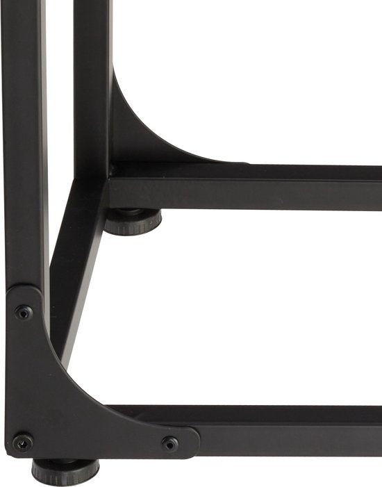 tectake - Beistelltisch Erie - industriell - dunkelbraun - 40x30x63 cm - 404455