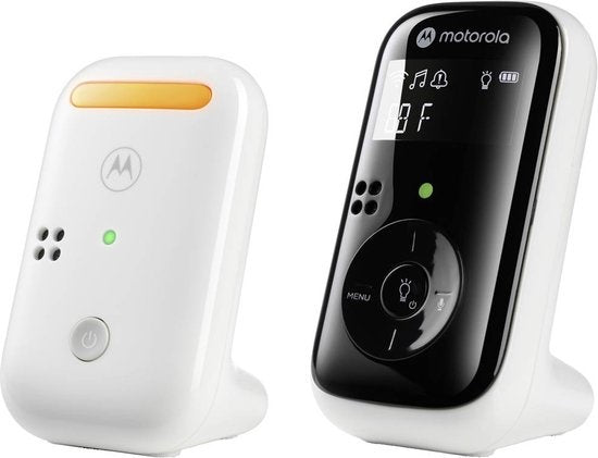 Motorola Babyphone PIP11 - 300 M - Zwei-Wege-Kommunikation - Nachtlicht und Wiegenlieder - Weiß