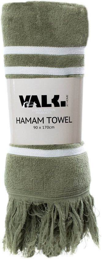 Hamam-Handtuch 90 x 170 cm Marke: Van der Valk Farbe: grün